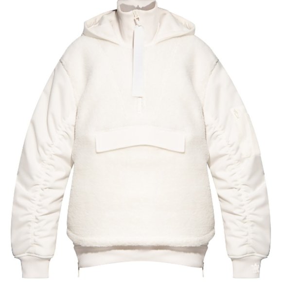 ADIDAS Ivy Park "Icy Park" 1/2 Zip Sherpa Jacket - Picture 4 of 15
